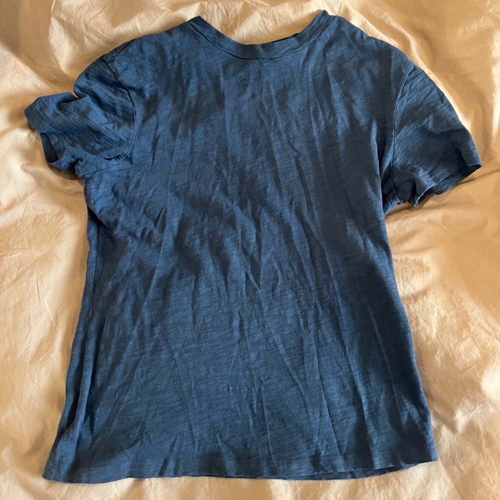 Theory Tiny Tee 2 Nebulous Organic Cotton Blue